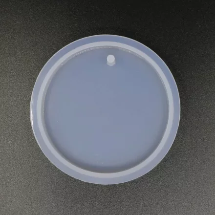 Szilikon öntőforma átlátszó kör 3cm x 1,2cm