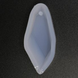 Szilikon öntőforma átlátszó gyémánt 2cm x 4cm x 1,1 cm   Szilikon öntőforma átlátszó gyémánt 2cm x 4cm x 1,1 cm