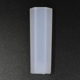   Szilikon öntőforma átlátszó hatszög alapú függő 1,8  cm x 4,9 cm