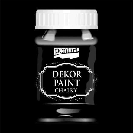 Dekor krétafesték ÉBENFEKETE 100ml Pentart