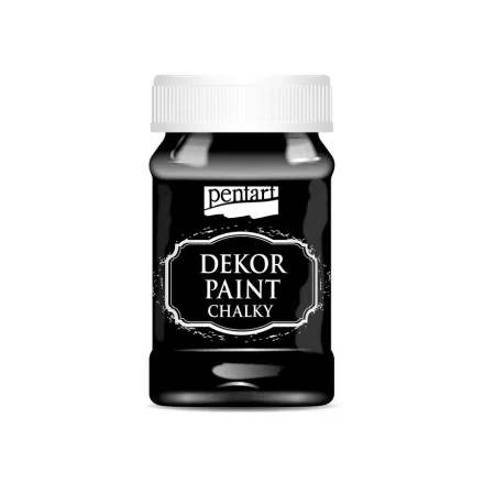 Dekor krétafesték ÉBENFEKETE 100ml Pentart