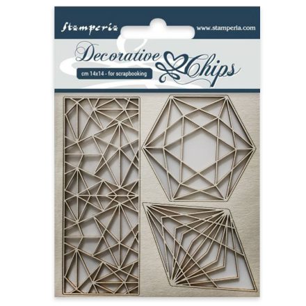 Chipboard - 14x14 cm - Geometria