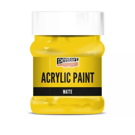 Matt akrilfesték - NAPSÁRGA 230ml | Pentart