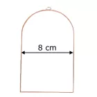 Fóliázott üveg 3mm boltíves, 8cm x 15cm
