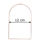 Fóliázott üveg 3mm boltíves, 12cm x 20cm