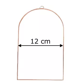 Fóliázott üveg 3mm boltíves, 12cm x 20cm