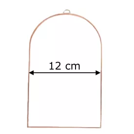 Fóliázott üveg 3mm boltíves, 12cm x 20cm