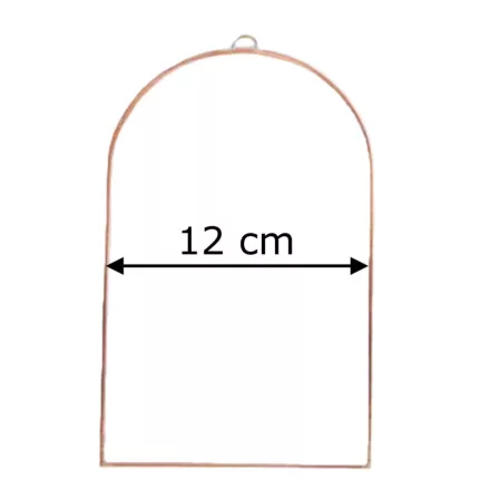 Fóliázott üveg 3mm boltíves, 12cm x 20cm