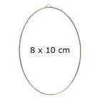 Fóliázott üveg 3mm ovál 8cm x 10cm