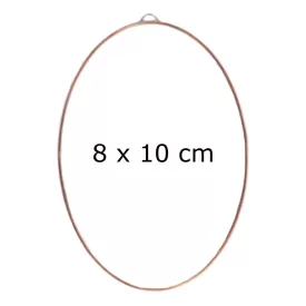 Fóliázott üveg 3mm ovál 8cm x 10cm