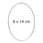 Fóliázott üveg 3mm ovál 8cm x 14cm