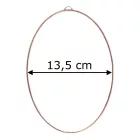 Fóliázott üveg 3mm ovál 13,5cm x 19,5cm