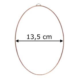 Fóliázott üveg 3mm ovál 13,5cm x 19,5cm