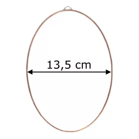 Fóliázott üveg 3mm ovál 13,5cm x 19,5cm