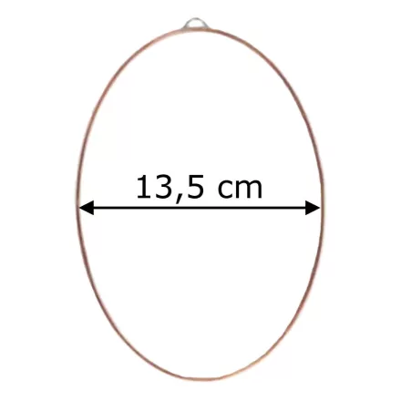 Fóliázott üveg 3mm ovál 13,5cm x 19,5cm