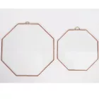 Fóliázott üveg 3mm nyolcszög 12cm