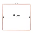 Fóliázott üveg 3mm négyszög 8cm x 8cm