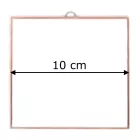 Fóliázott üveg 3mm négyszög 10cm x 10cm