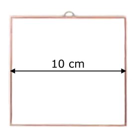 Fóliázott üveg 3mm négyszög 10cm x 10cm