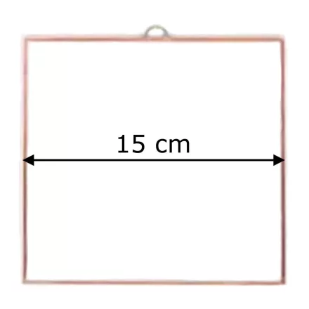 Fóliázott üveg 3mm négyszög 15cm x 15cm
