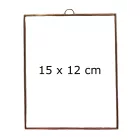 Fóliázott üveg 3mm téglalap 15cm x 12cm