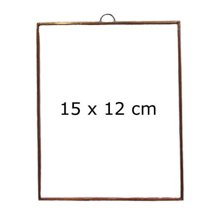 Fóliázott üveg 3mm téglalap 15cm x 12cm