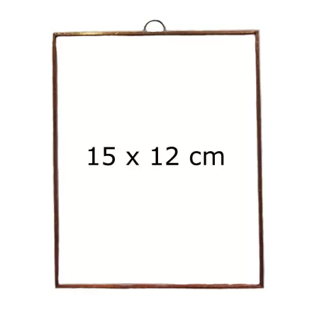 Fóliázott üveg 3mm téglalap 15cm x 12cm