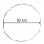 Fóliázott üveg 3mm kör 10cm