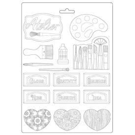 Lágy PVC öntőforma A/4 - Szalon kártyák Lágy PVC öntőforma A/4 - Szalon kártyák