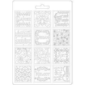 Lágy PVC öntőforma, A5 - Szenvedély patchwork Lágy PVC öntőforma, A5 - Szenvedély patchwork