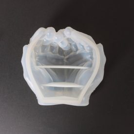 Szilikon öntőforma átlátszó kéz formájú tál 15,5 x 16 x 7cm   Szilikon öntőforma átlátszó kéz formájú tál 15,5 x 16 x 7cm