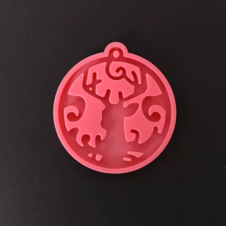 Szilikon öntőforma karácsonyi dísz - rénszarvas