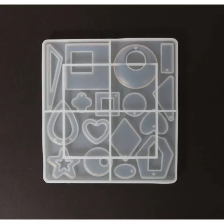 Szilikon öntőforma átlátszó fülbevalók és medálok - geometriai