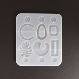 Szilikon öntőforma átlátszó logós fülbevalók Szilikon öntőforma átlátszó logós fülbevalók