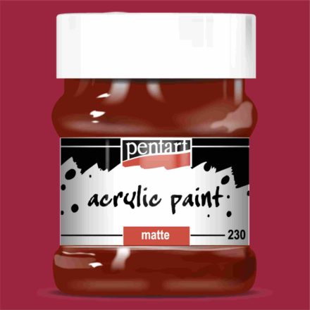 Matt akrilfesték - BORDÓ 230ml | Pentart