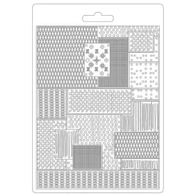   Lágy PVC öntőforma / nyomóforma A/5 - Lady Vagabond életstílus fém minta