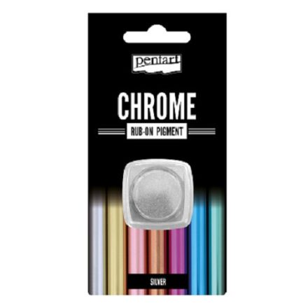 Rub-on pigment chrome effect 0,5g - ezüst