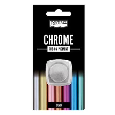 Rub-on pigment chrome effect 0,5g - ezüst