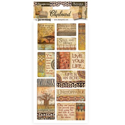 Chipboard cm 15x30 - Szavanna