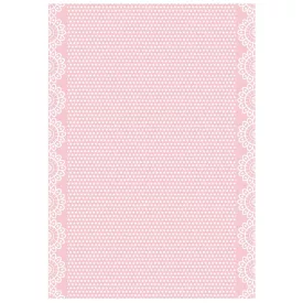A4 rizspapír csom. - DayDream pink textúra