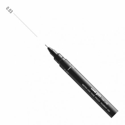 UNI PIN rajzmarker fekete 0,03 mm