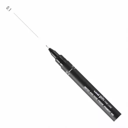 UNI PIN rajzmarker fekete 0,1 mm