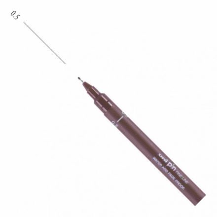 UNI PIN rajzmarker szépia 0,5 mm