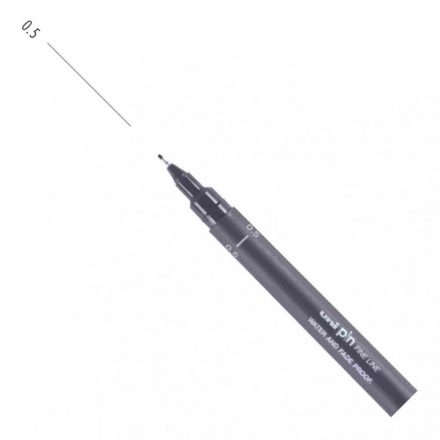UNI PIN rajzmarker sötétszürke 0,5 mm