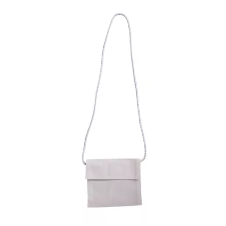 Lenvászon ballagó tarisznya nagy fehér tépőzárral 16,5cm x 19cm