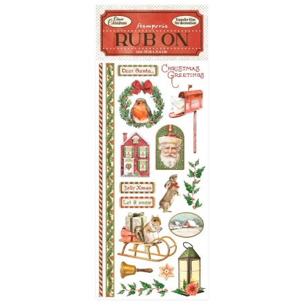 Rub-on - Kaparós matrica - Klasszikus karácsony
