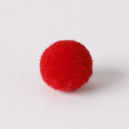 Zsenília pompon 1 cm  - piros