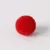 Zsenília pompon 1 cm  - piros 100 db-os csomag