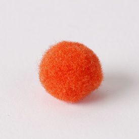 Zsenília pompon 1 cm  - sötétnarancs 100 darabos csomag