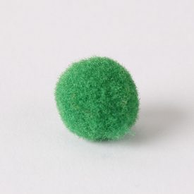 Zsenília pompon 1 cm  - sötétzöld 100 darabos csomag